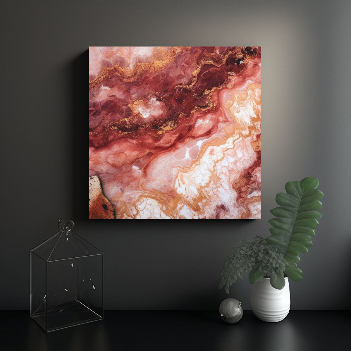 GENERICO - Pinturas Decorativas De Lienzo Con Textura De 100x100 Cm