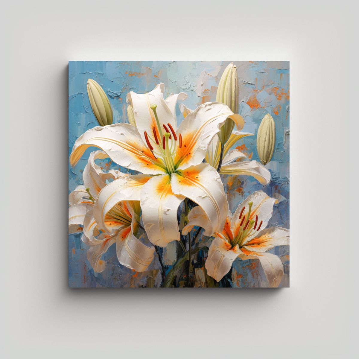 GENERICO - Cuadro Decorativo Estético Lily Colorido Con 100x100 Cm