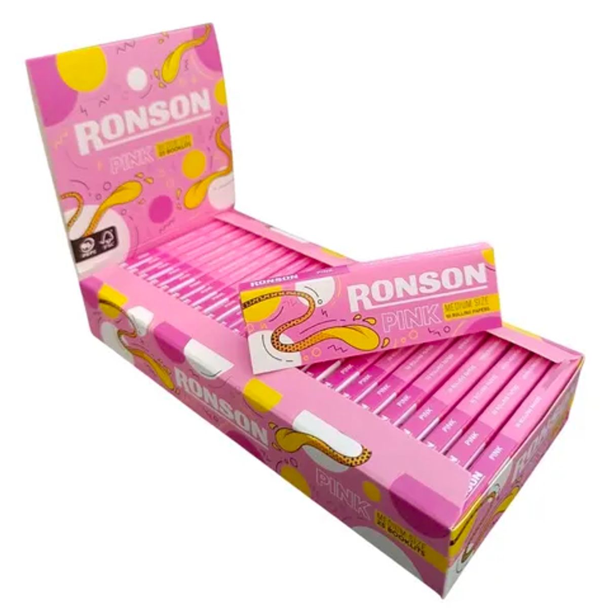 RONSON - 25 Papelillos Ronson Extra Quality Combustion Lenta Pink