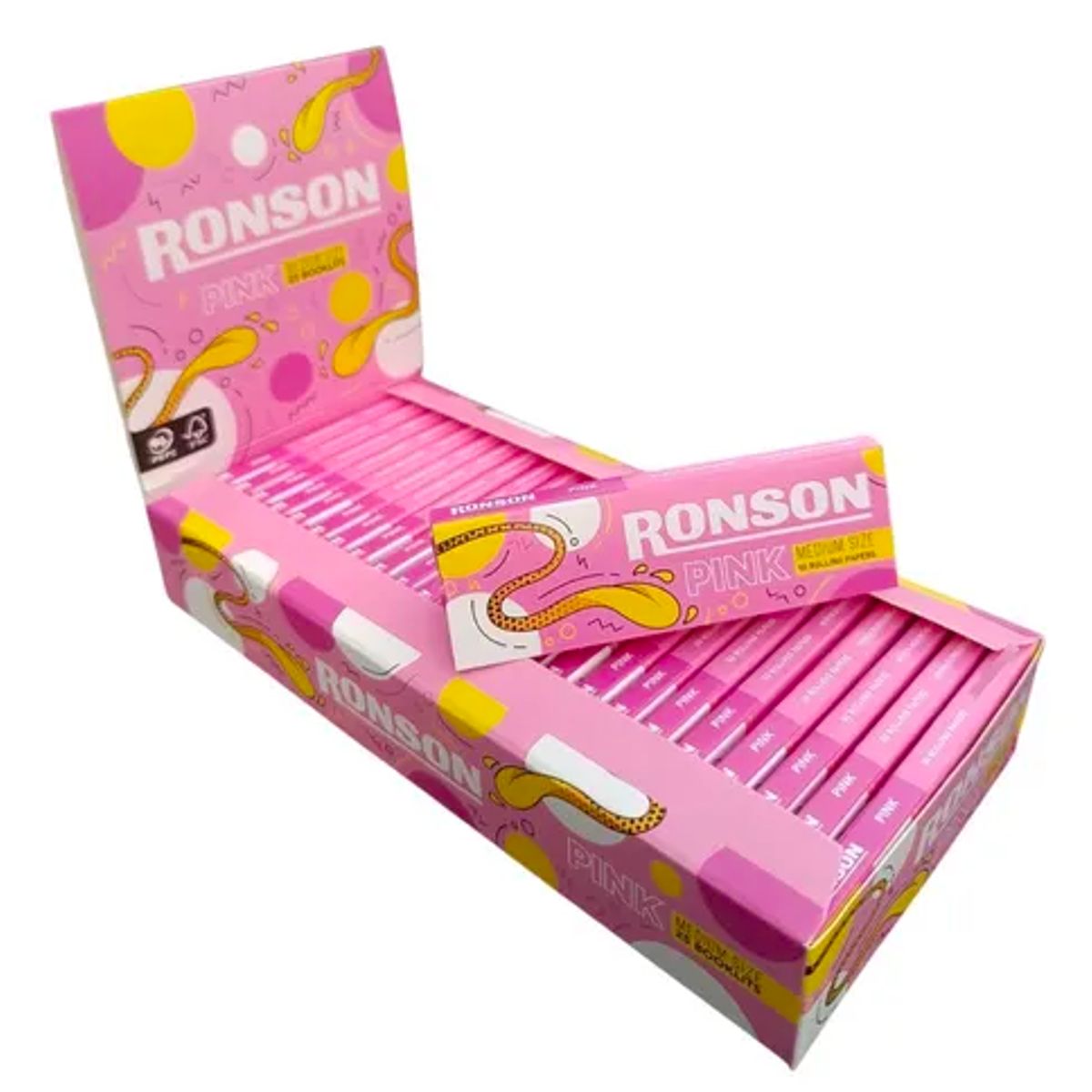 RONSON - 25 Papelillos Ronson Extra Quality Combustion Lenta Pink