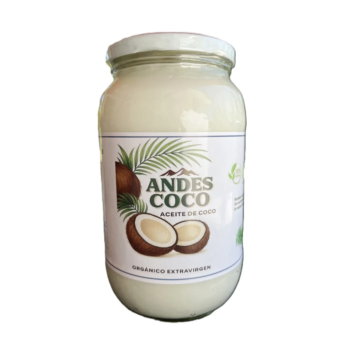 GENERICO - Aceite de Coco Extra Virgen Orgánico 1 lt