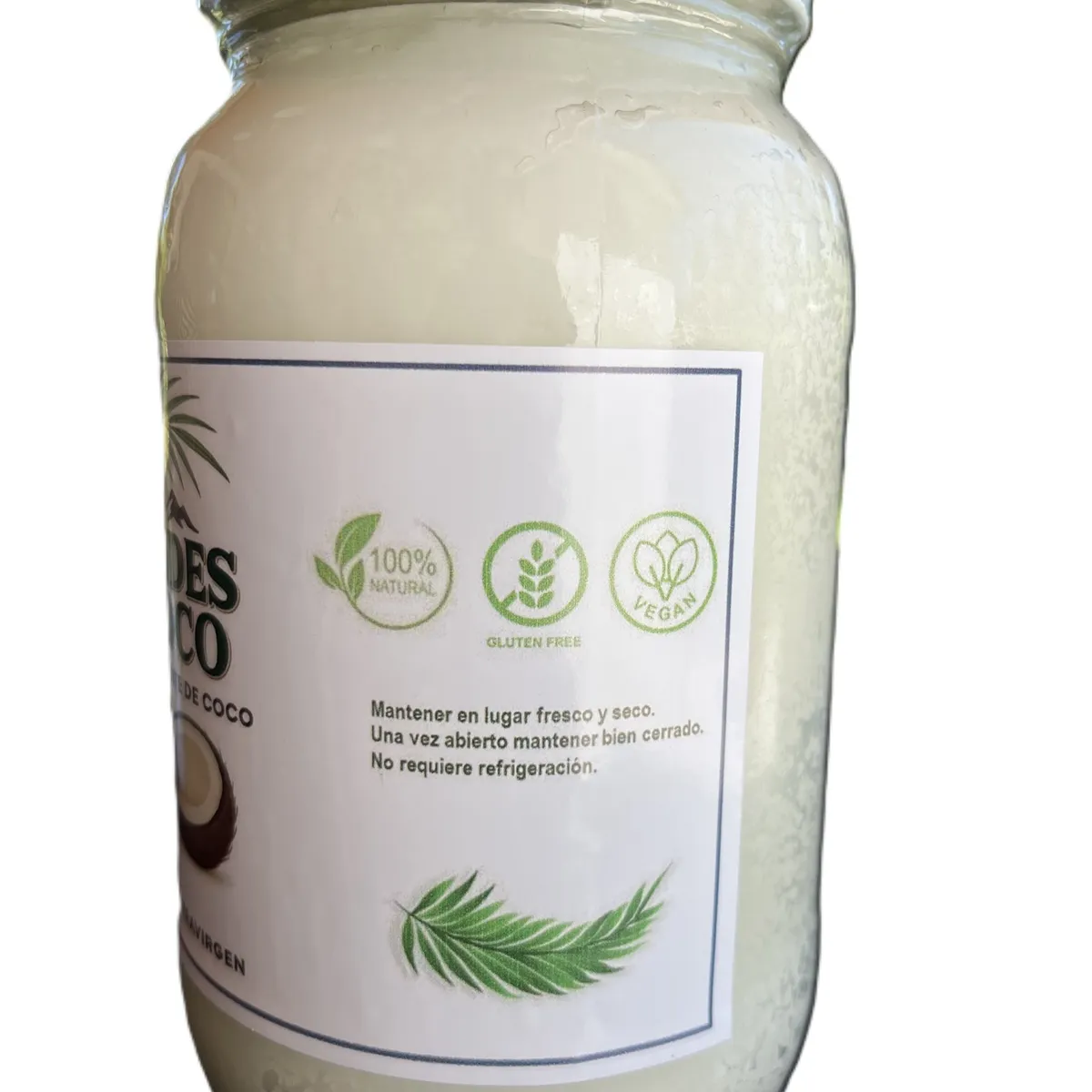 GENERICO - Aceite de Coco Extra Virgen Orgánico 1 lt