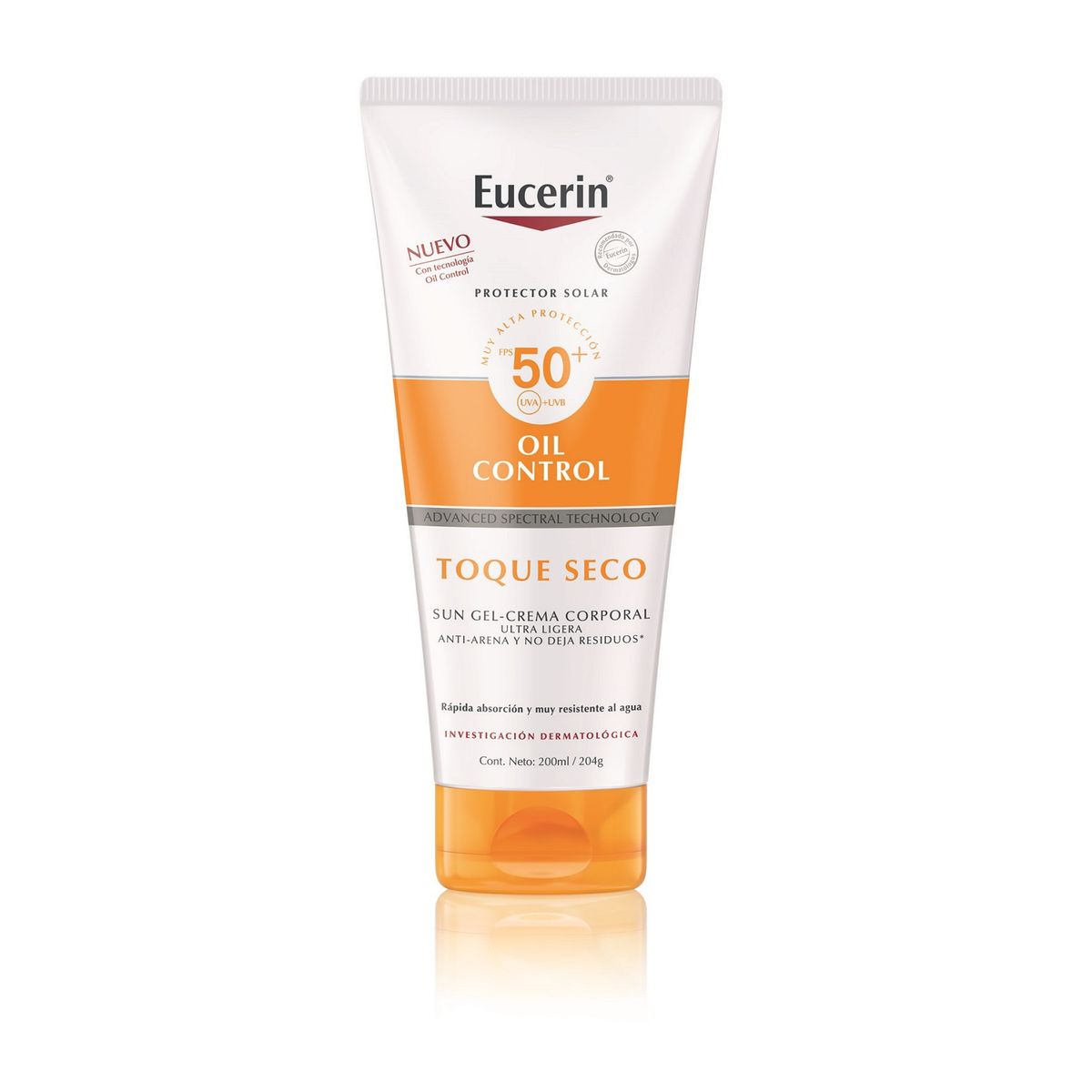 EUCERIN - Protector Solar Corporal Oil Control Crema Toque Seco Fps 50 200 Ml Eucerin