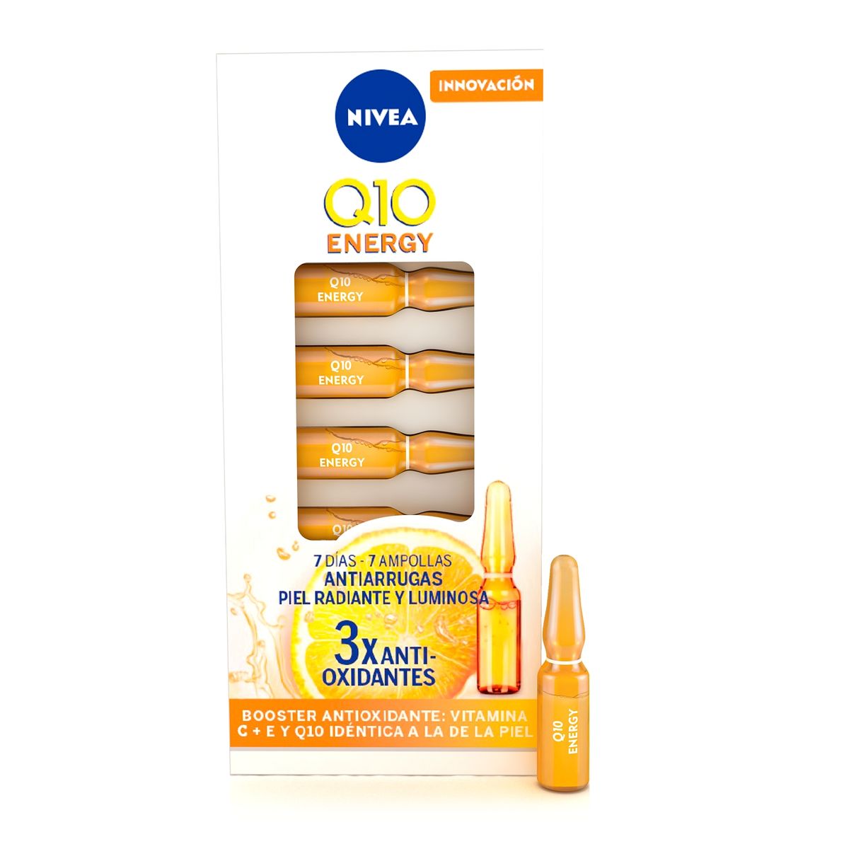 NIVEA - Ampollas Anti-Arrugas Q10 Energy Con Vitamina C Nivea