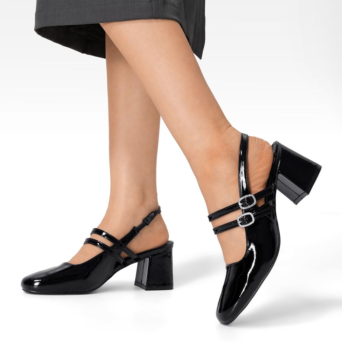 WEIDE - Zapato Taco Talón Descubierto Elegante Mujer Weide YL053