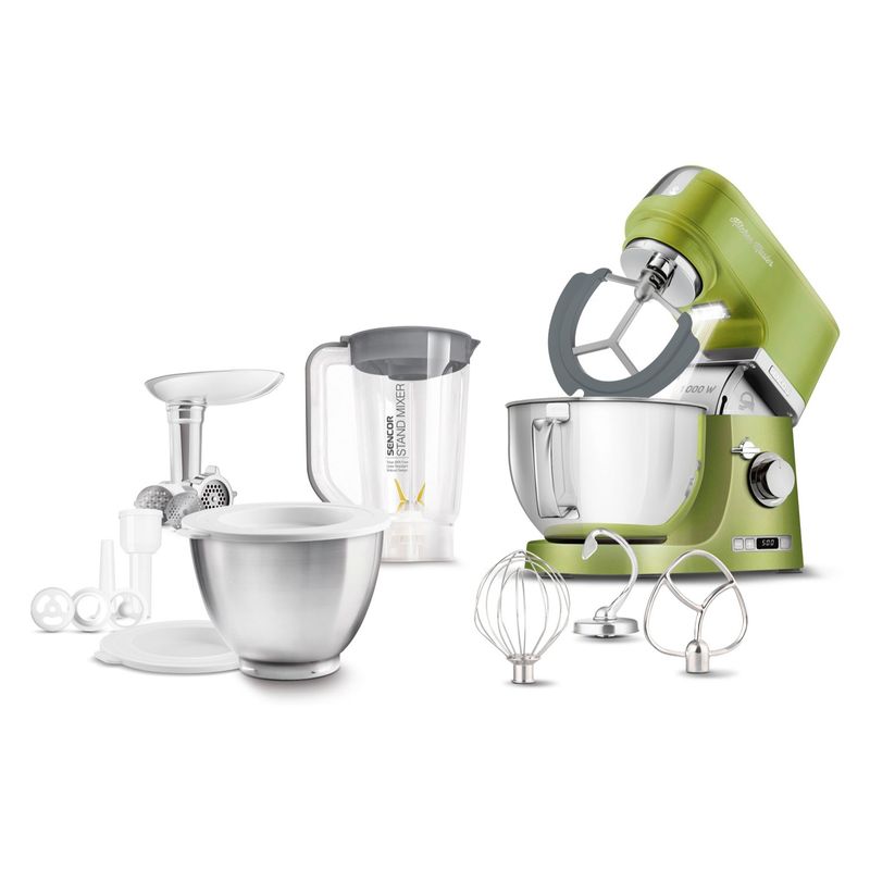 SENCOR - Batidora Verde Metalizado Sencor Stand Mixer STM 7870GG
