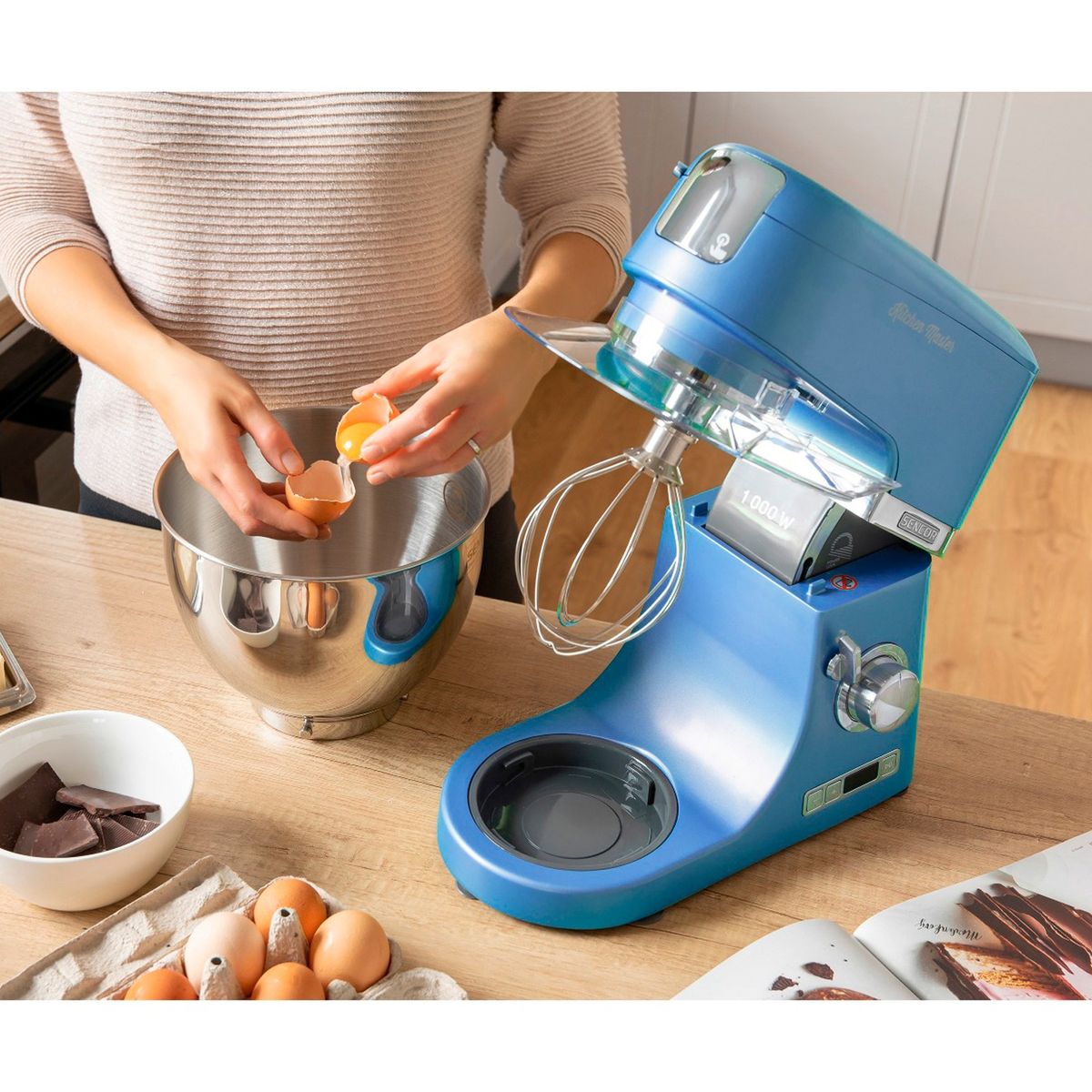 SENCOR - Batidora Full Metal Digital Celeste Sencor