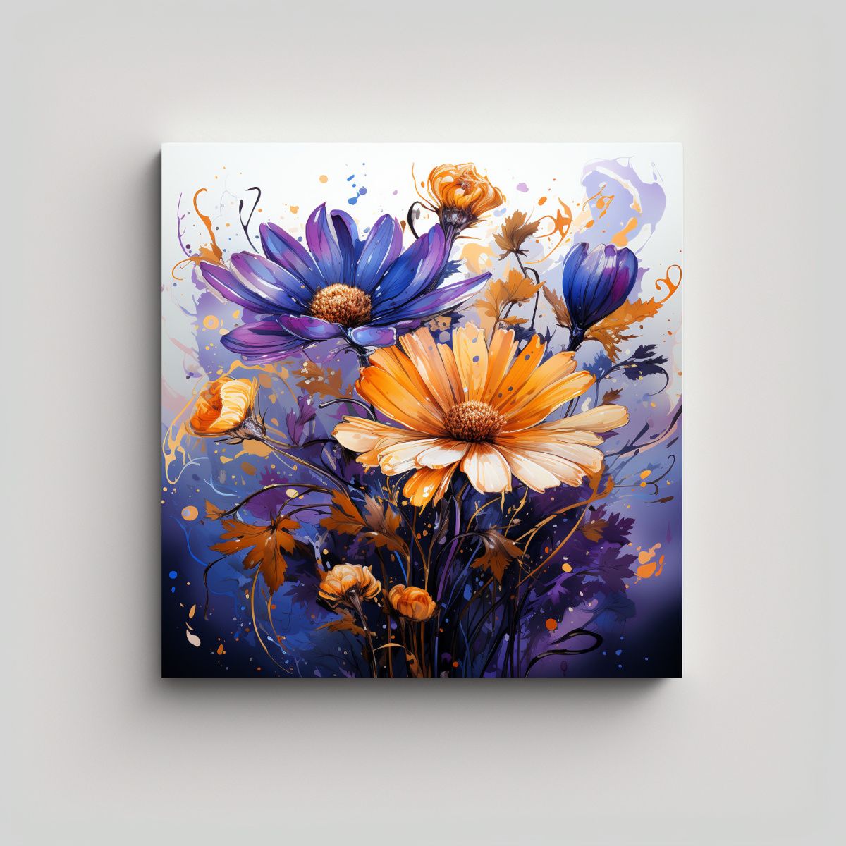 GENERICO - Pinturas De Decoración Con Atmósfera Neonoir De 100x100 Cm