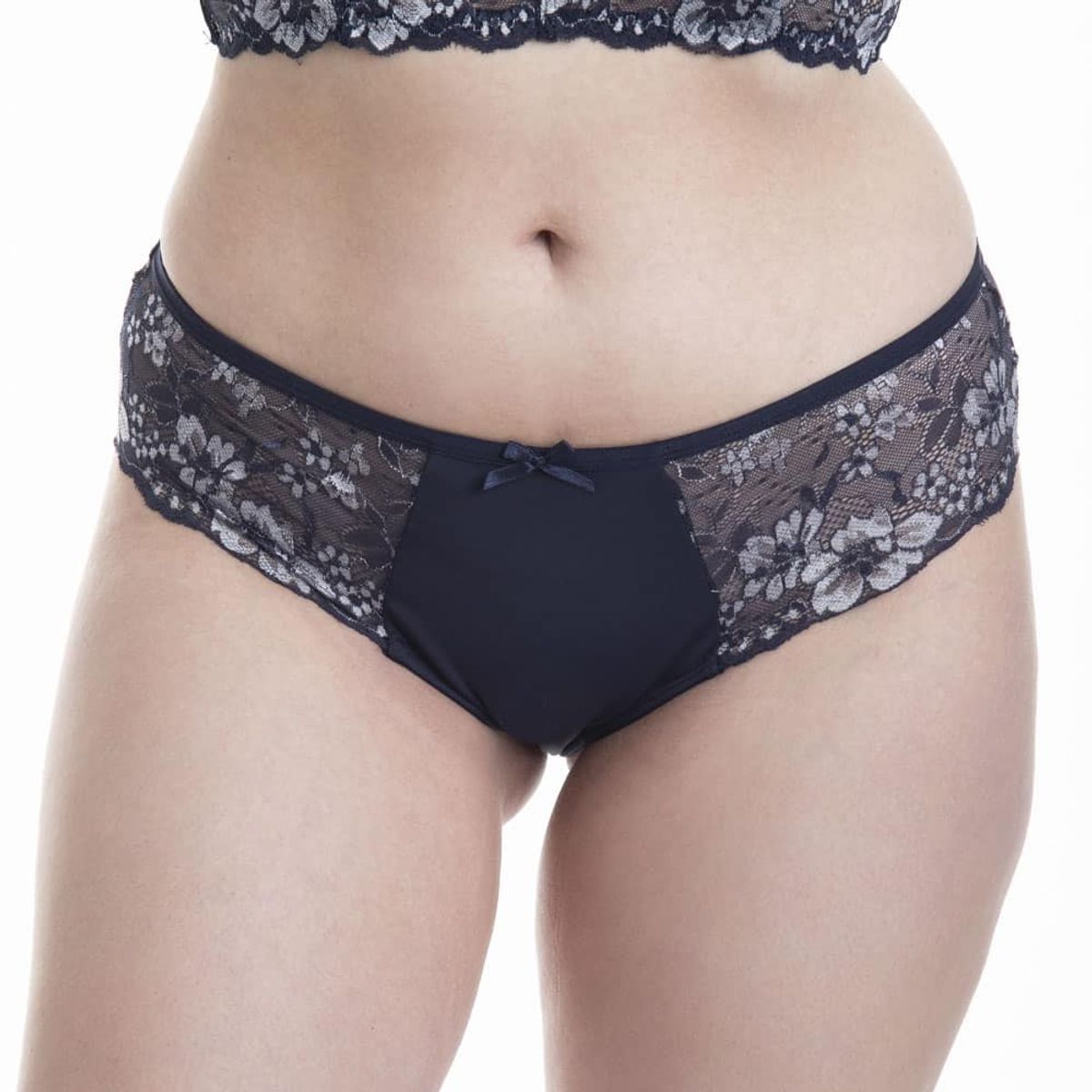 LADY GENNY - Cuadro Encaje Floreado Y Microfibra