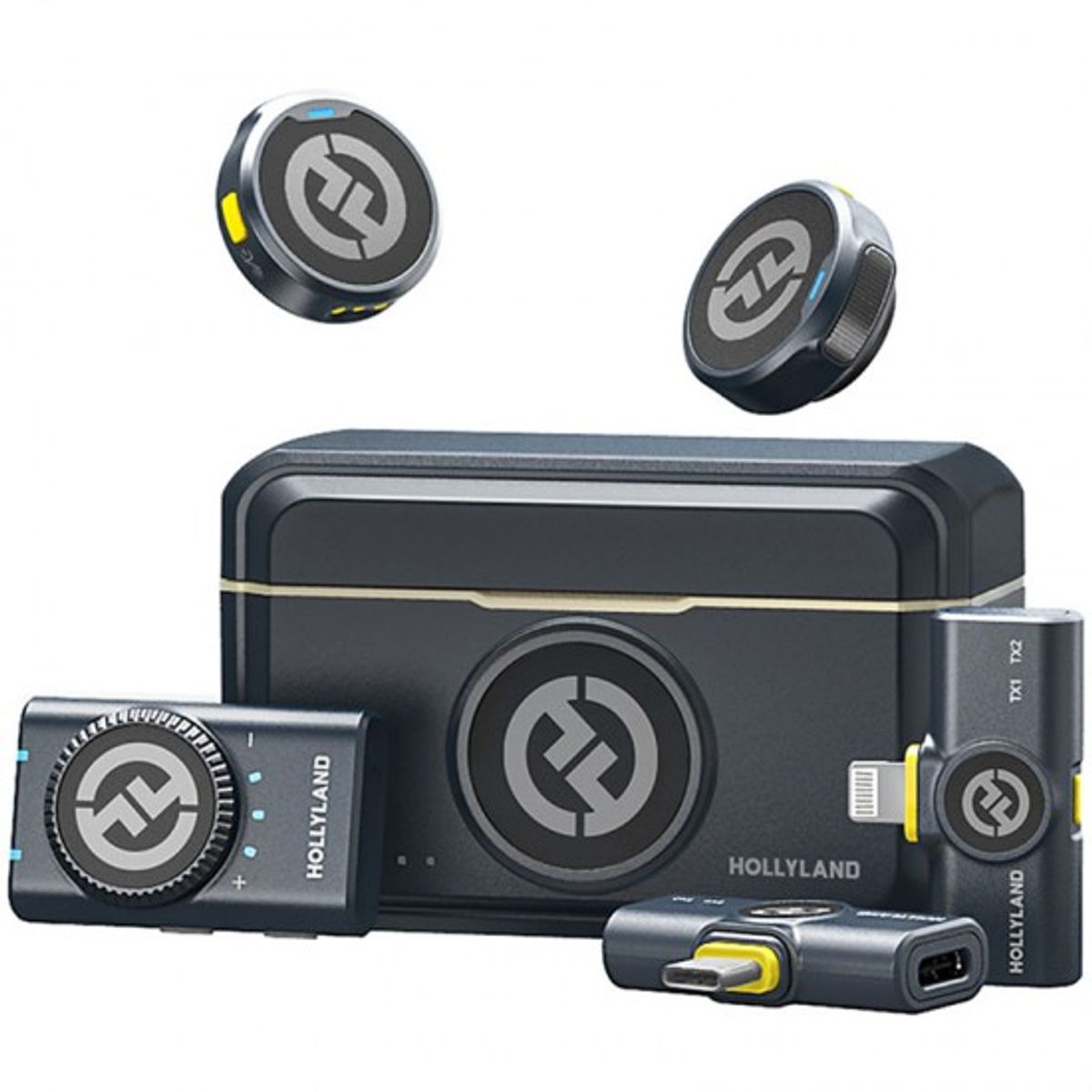HOLLYLAND - Micrófonos Inalámbrico Hollyland Lark M2 Versión combo