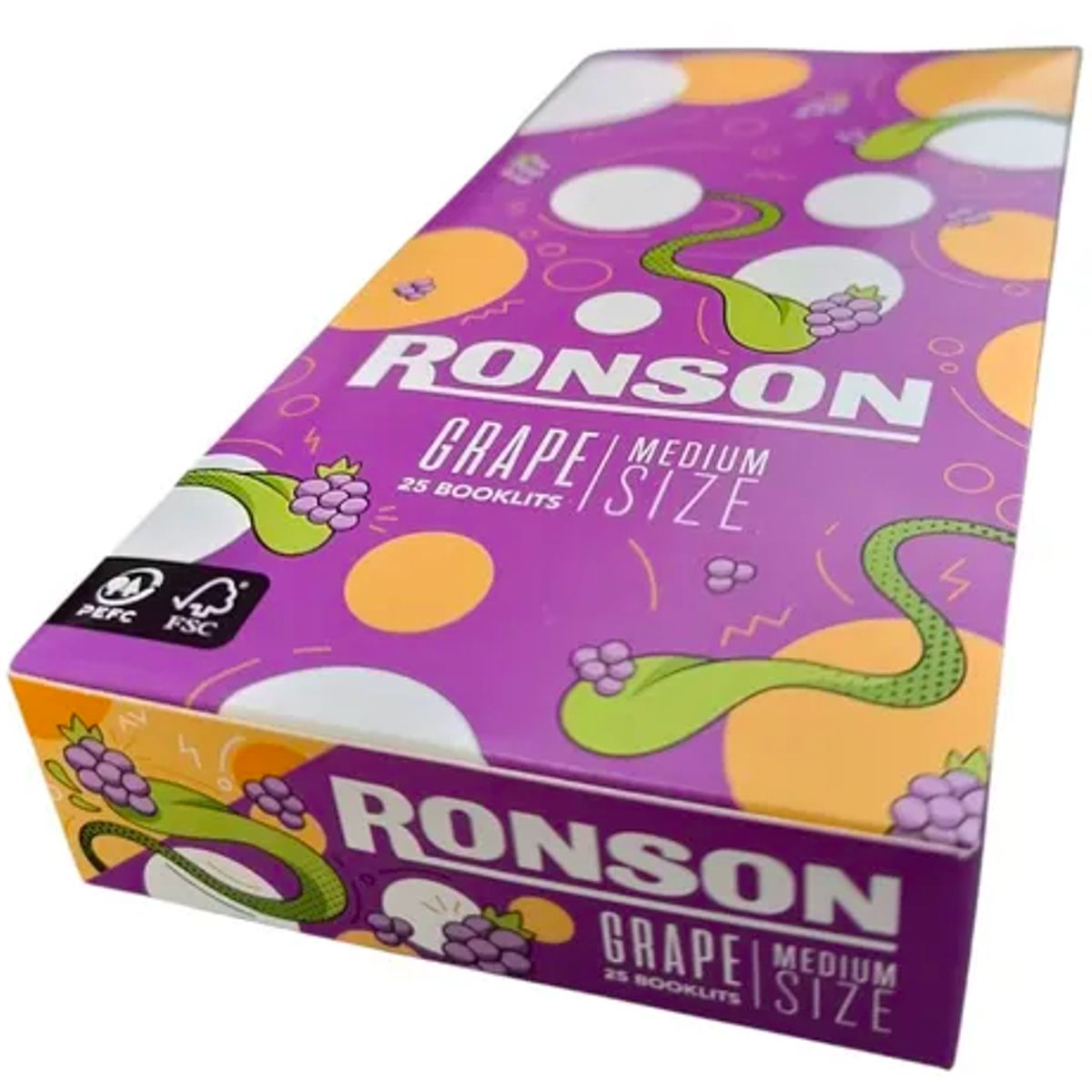RONSON - 25 Papelillos Ronson Extra Quality Combustion Lenta Uva