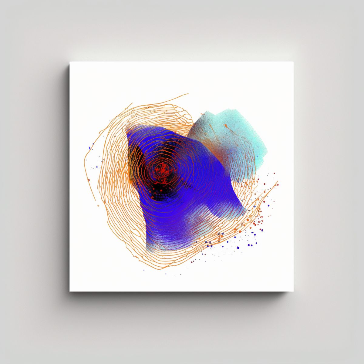 GENERICO - Cuadro Decorativo De Zorro En Forma Reflejo En 100x100 Cm