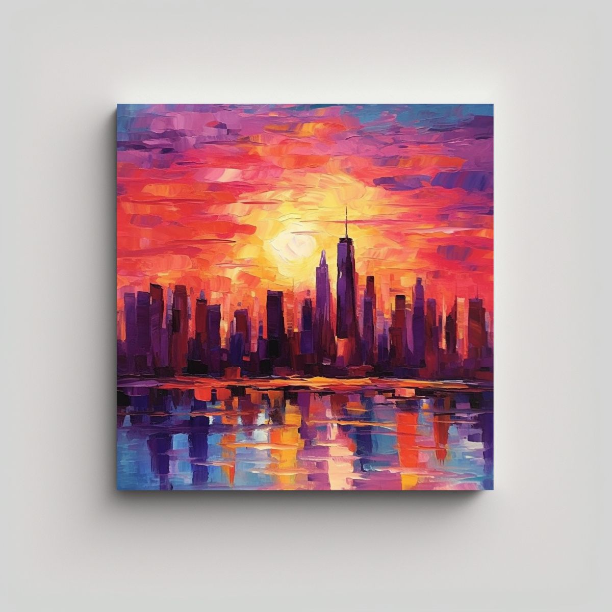 GENERICO - Lienzo De Tela Acuarela Formacion Doctor Obra 100x100 Cm