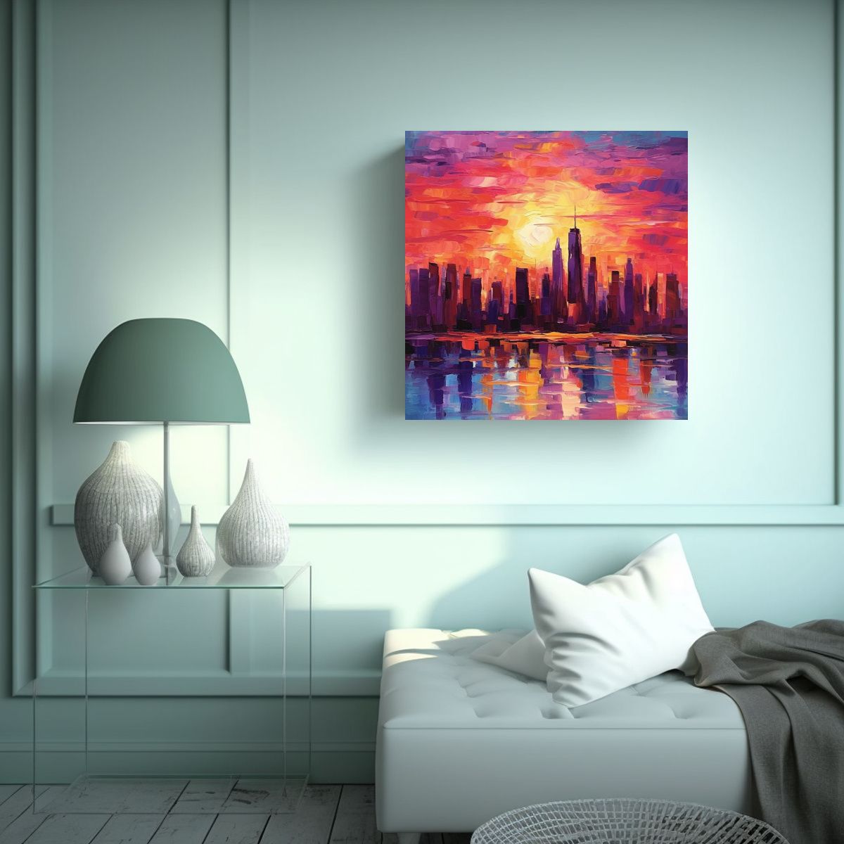 GENERICO - Lienzo De Tela Acuarela Formacion Doctor Obra 100x100 Cm