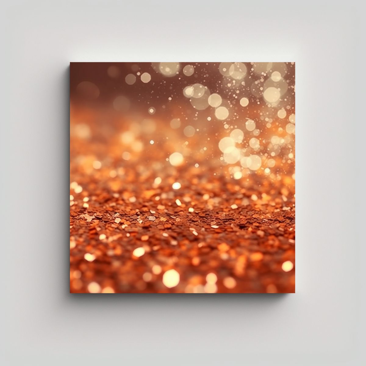 GENERICO - Fondo Borroso De Luces Abstractas Color Cobre Y 100x100 Cm