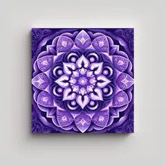 GENERICO - Pintura Decorativa De Mandala Plano En Color 100x100 Cm