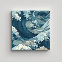 GENERICO - Pinturas De Decoración Con Hermosas Crestas De 100x100 Cm