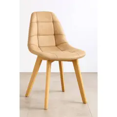 GENERICO - Silla Capitone Ecocuero Vintage Wood