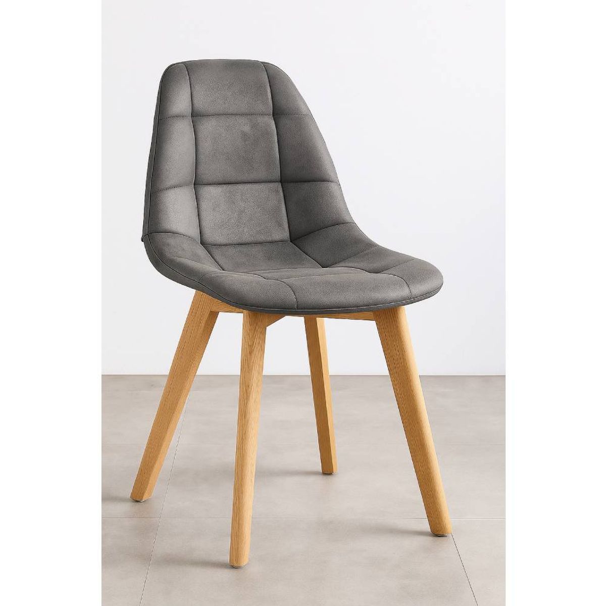 GENERICO - Silla Capitone Ecocuero Vintage Wood