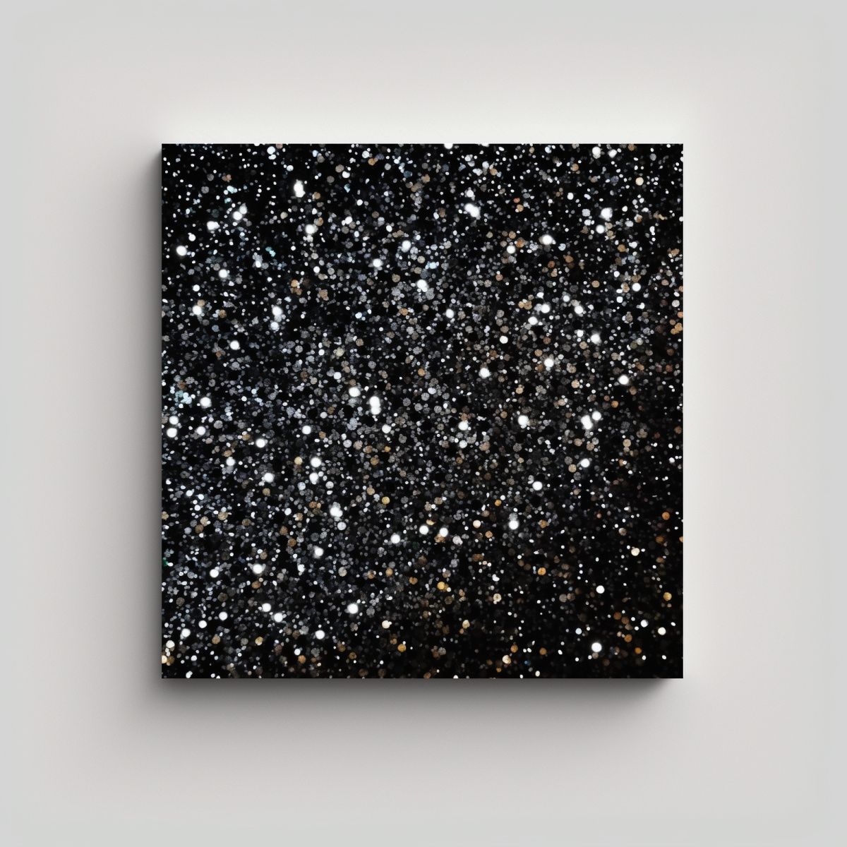 GENERICO - Cuadro Escena Brillo En Fondo Negro 100x100 Cm