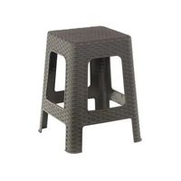 Piso Banco Ratan Plástico Pack 4