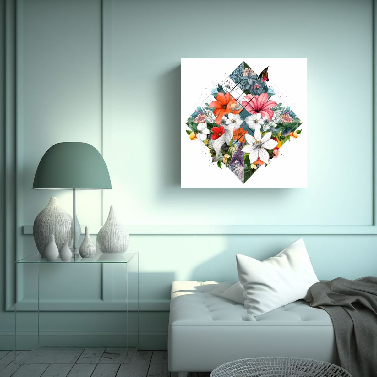 GENERICO - Diseño Clásico De Arte De Pared Y Jardín 100x100 Cm