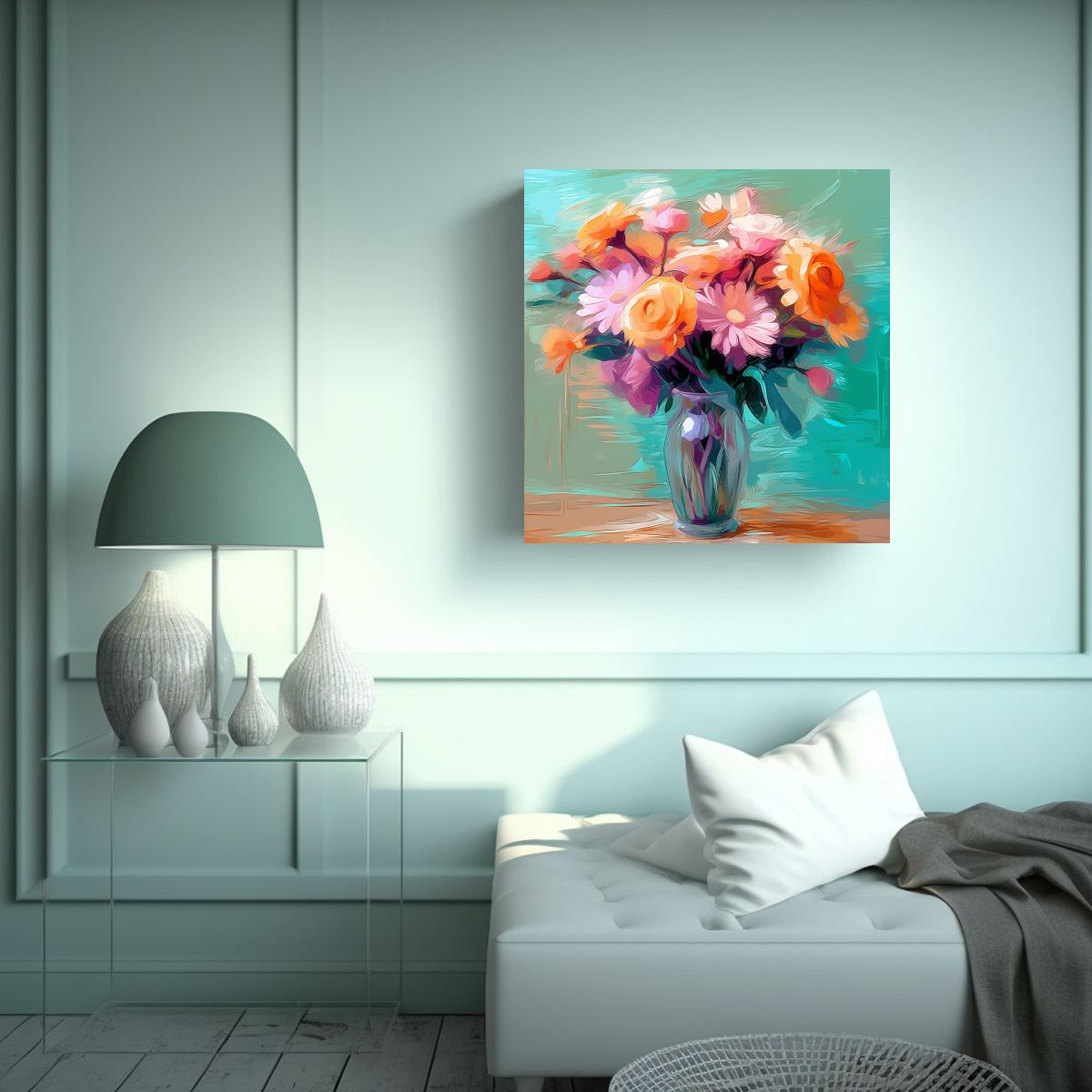 GENERICO - Ilustración Digital Combinación De Arte De 100x100 Cm