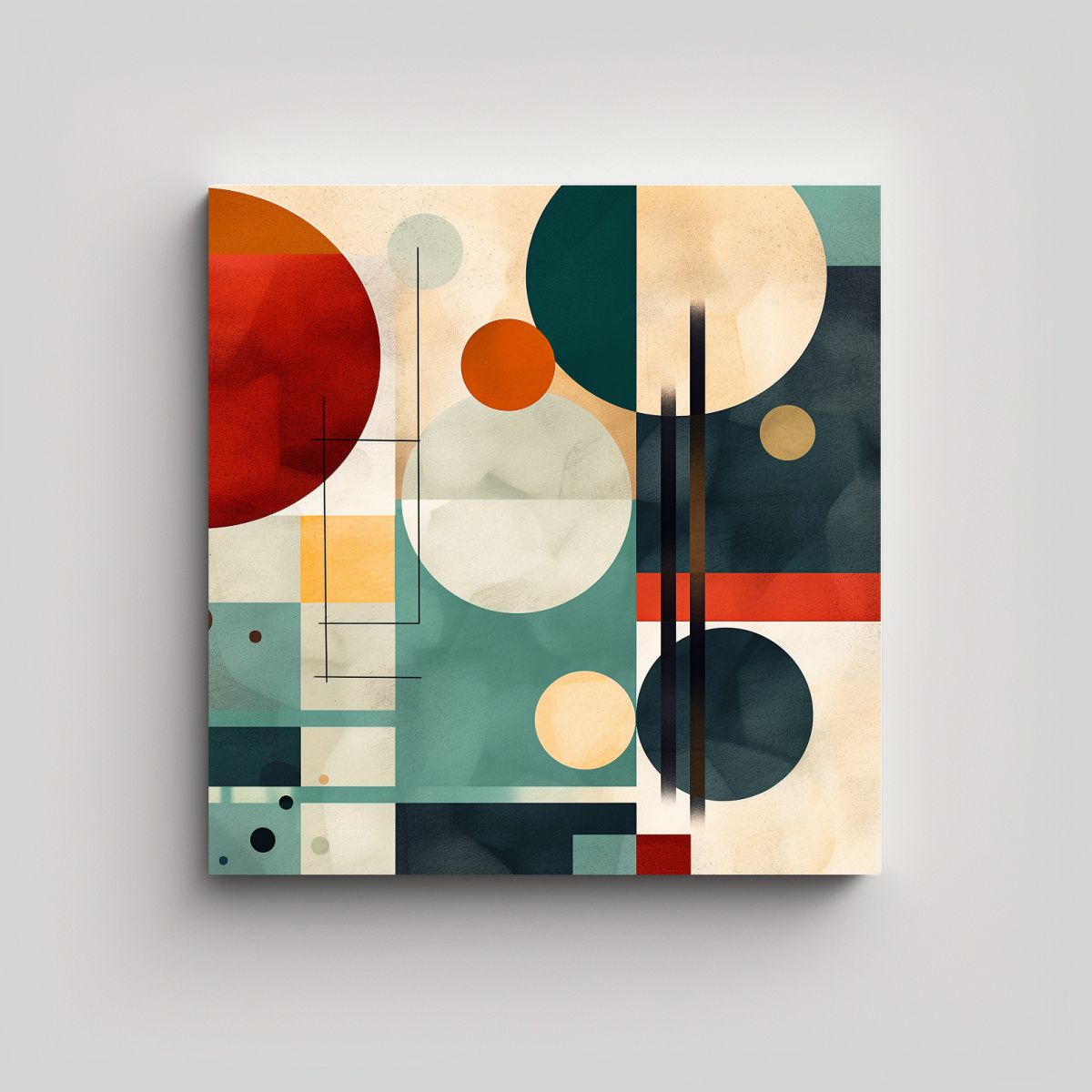 GENERICO - Cuadro Decorativo Abstracto Con Luminosidad En 100x100 Cm