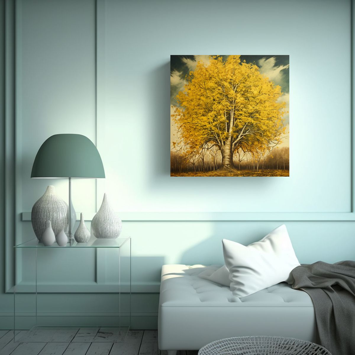 GENERICO - Pintura Abstracta Alta En Detalles De Estilo 100x100 Cm