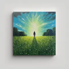 GENERICO - Cuadro De Decoración Con La Silueta De Una 100x100 Cm