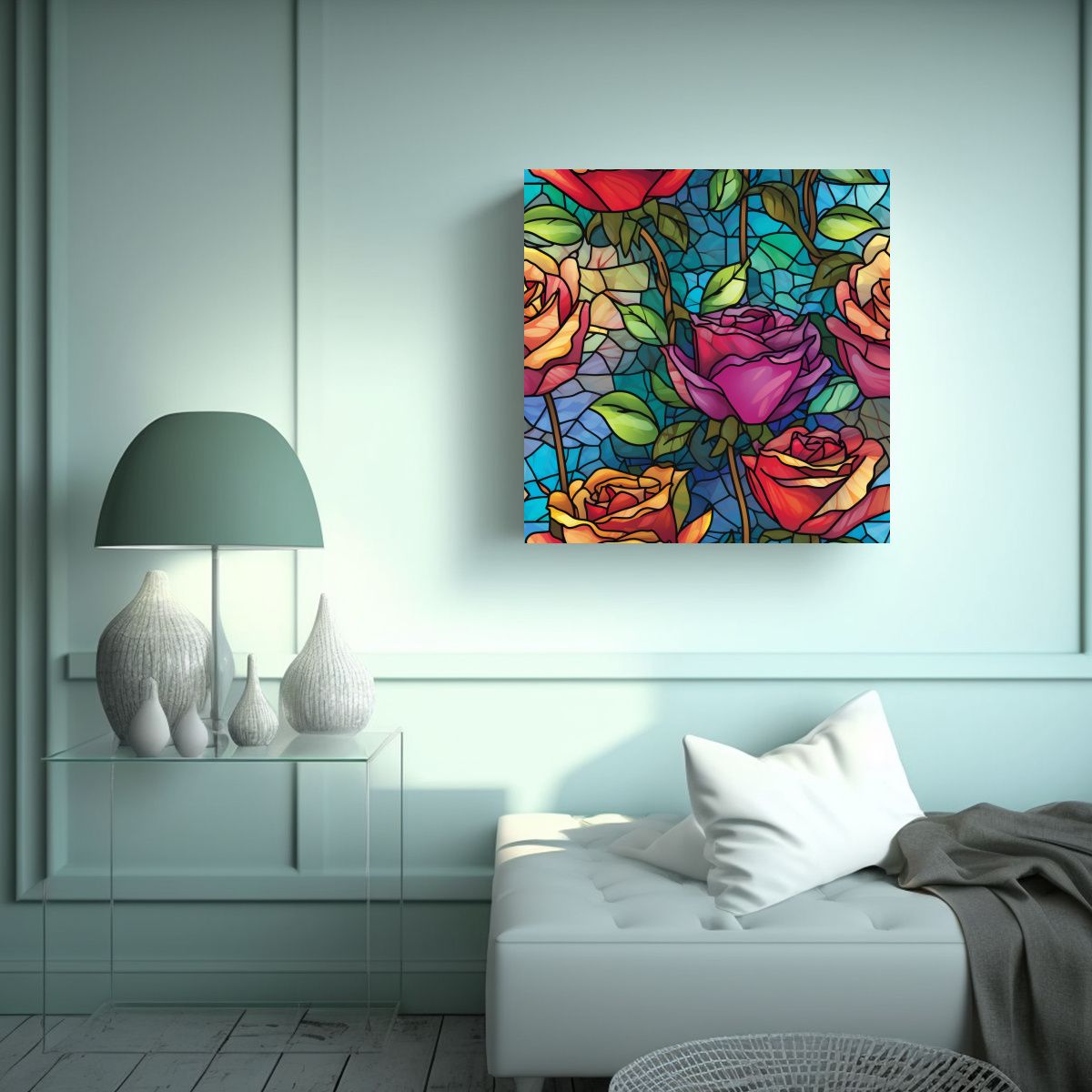 GENERICO - Mosaico Vibrante Cuadro De Belleza Natural En 100x100 Cm