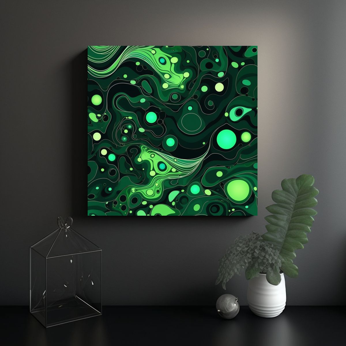 GENERICO - Diseño Alegre De Lienzo Para Decoración Fiestas 100x100 Cm