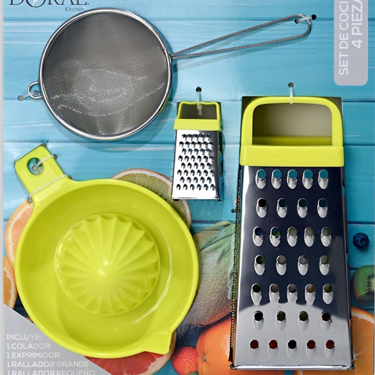 DORAL - Set de Cocina 4 Piezas Verde  Doral