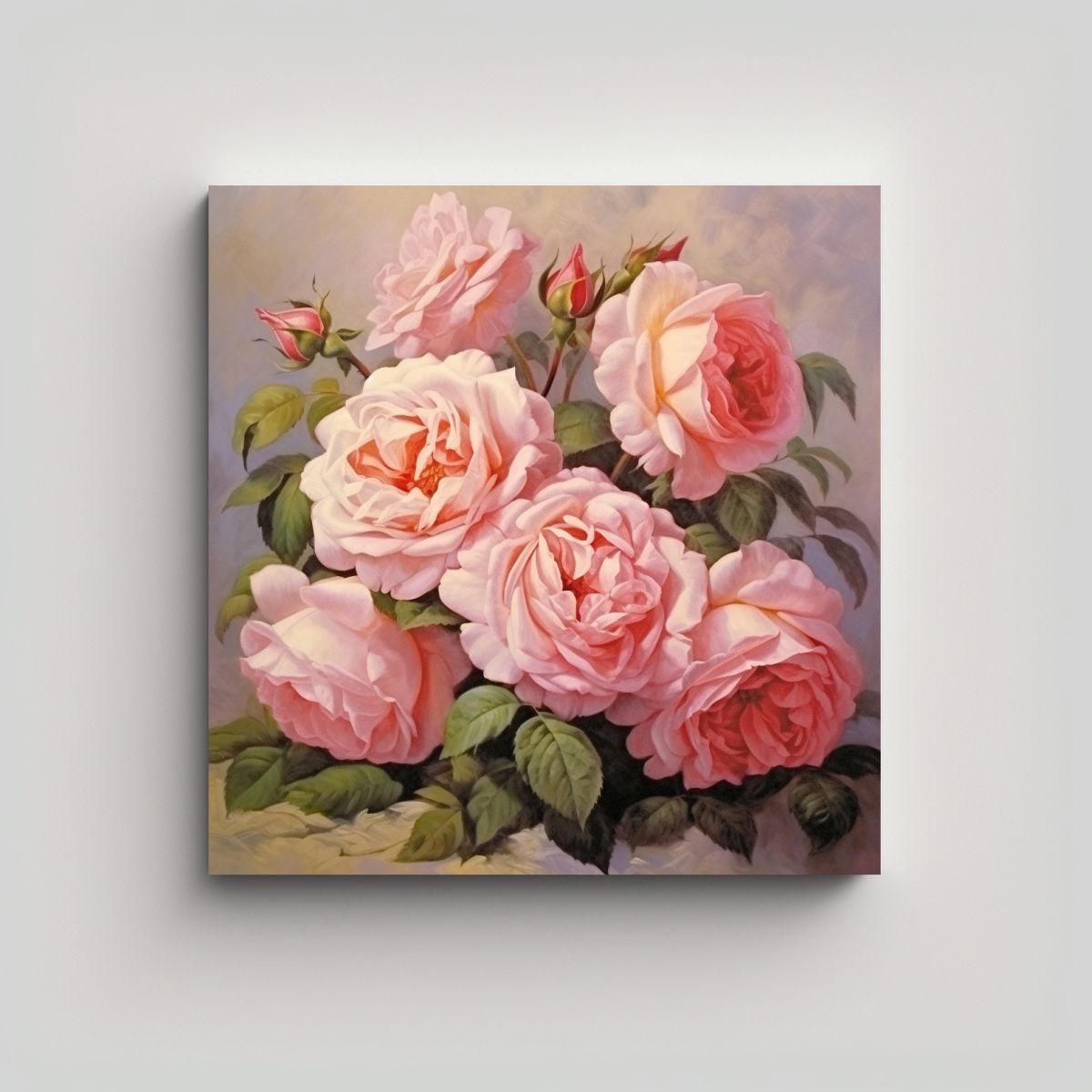 GENERICO - Mural De Arte Con Imagen De Rosas G - Decoración 100x100 Cm