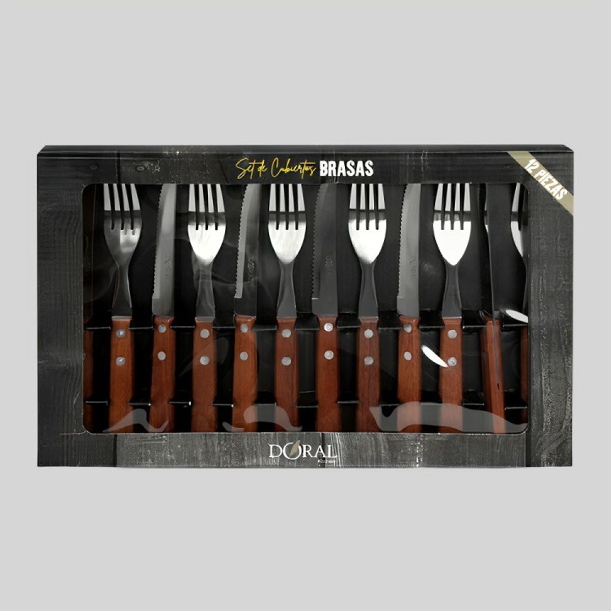 DORAL - Set Parrillero Brasas 12 Piezas  Doral