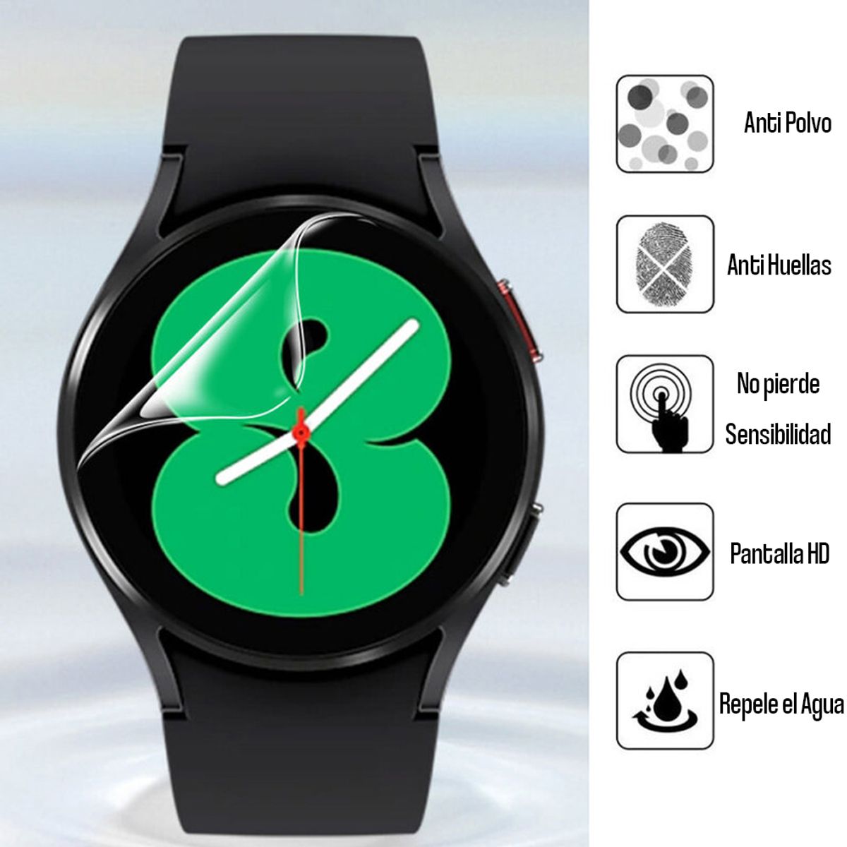 BANANA TIENDA - Lámina Hidrogel Compatible con Samsung Galaxy Watch 8 (6un) 44mm