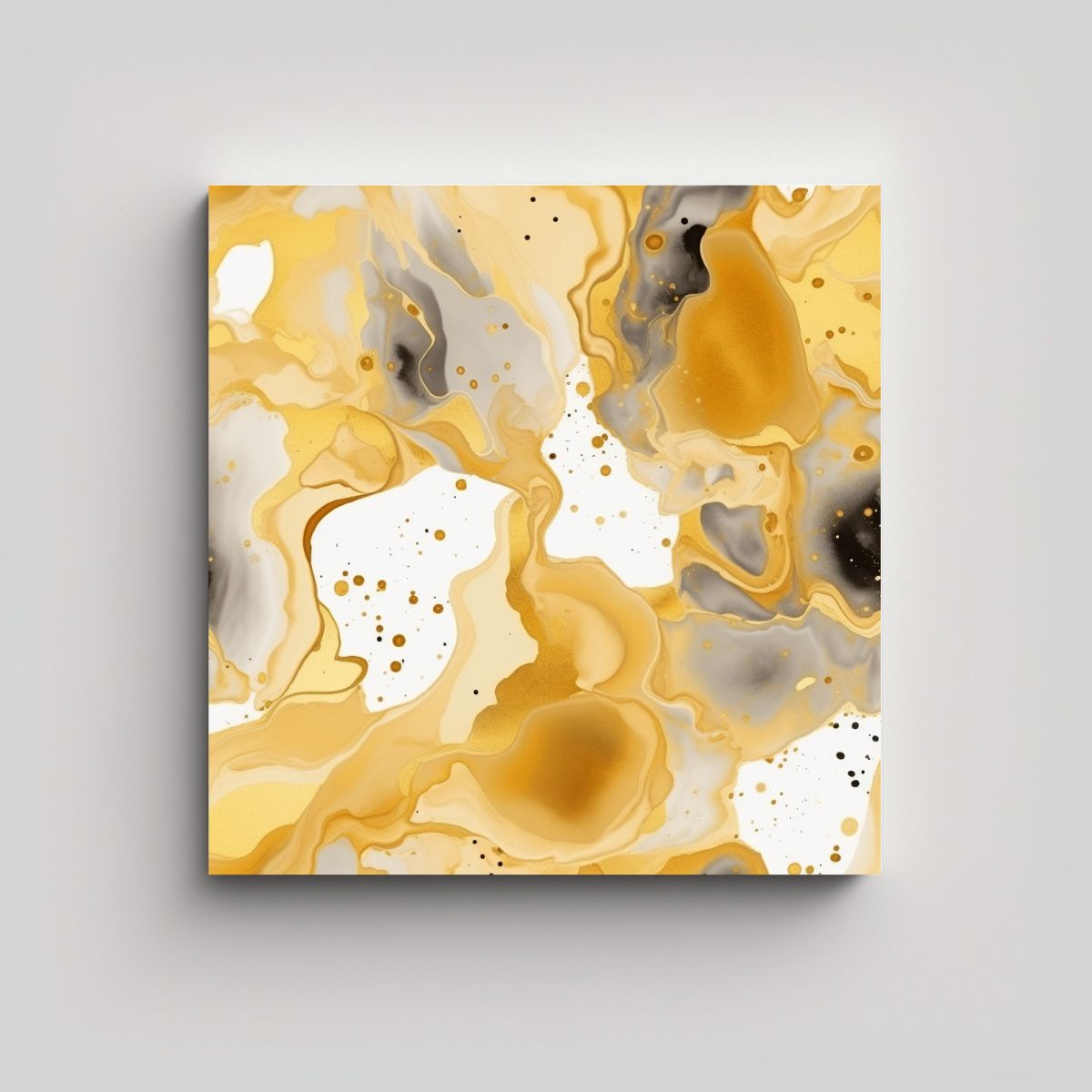 GENERICO - Tela En Bastidor Conceptual De Colores Acuarela 100x100 Cm