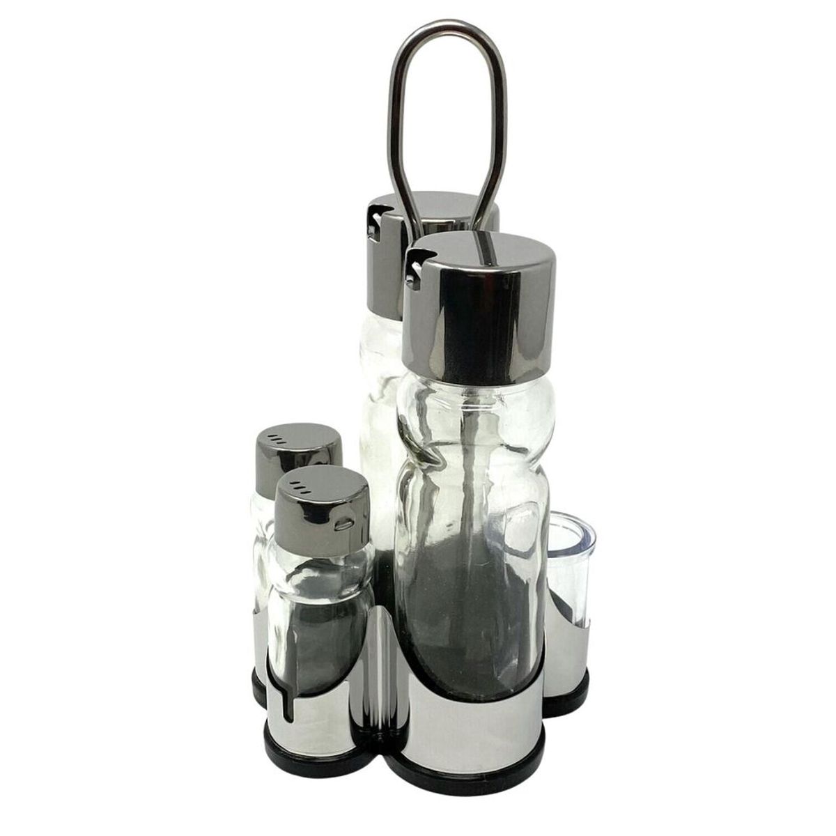 CARIBEE - Set Aceitero Salero Limon Vinagre Pimienta 4 Piezas