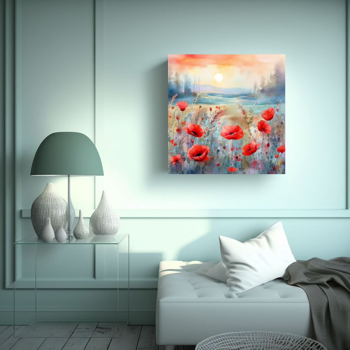 GENERICO - Cuadro Decorativo Alta Resolución Campo De 100x100 Cm