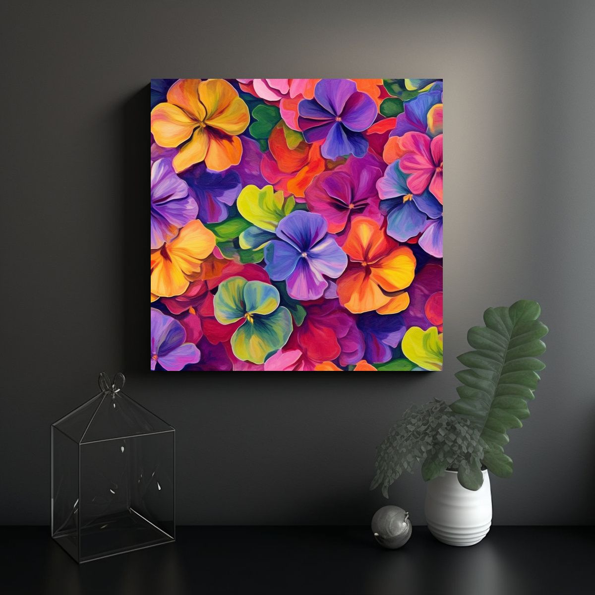 GENERICO - Cuadros De Pared Con Inspiración De Ambiente 100x100 Cm