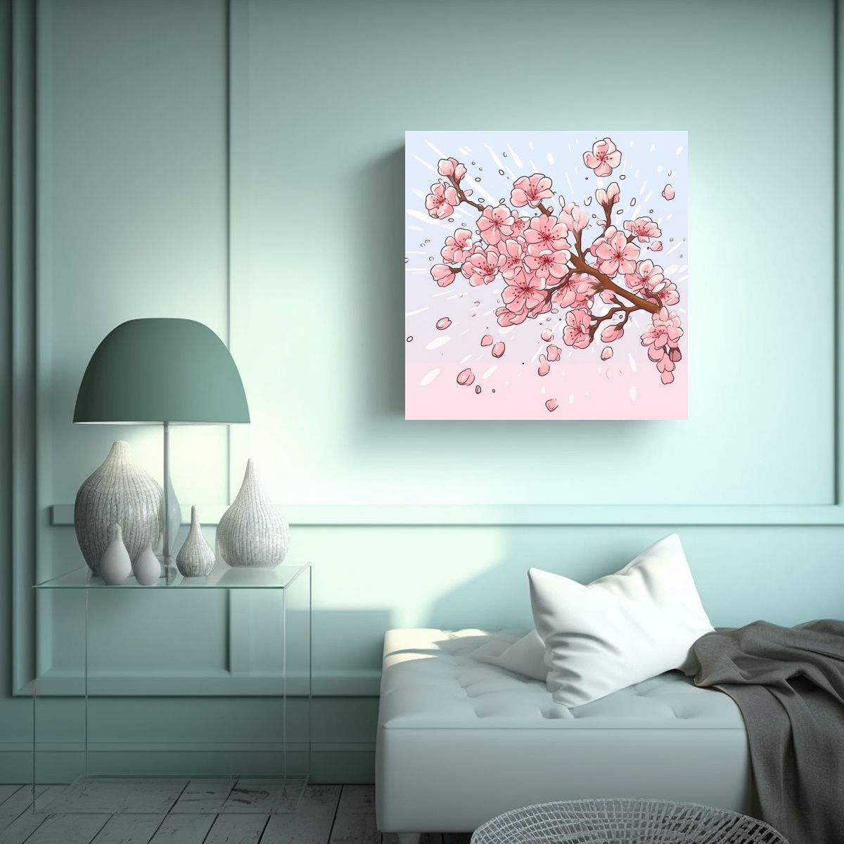 GENERICO - Formación En Arte E Ilustración Sakura 100x100 Cm