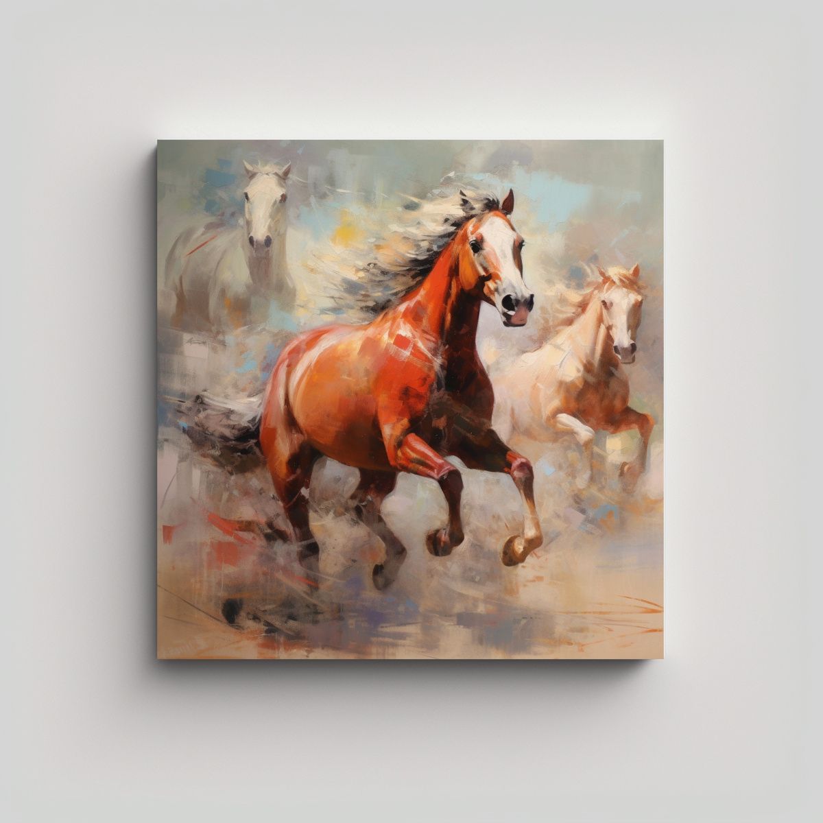 GENERICO - Cuadros De Decoración Con Lienzos De Tela 100x100 Cm