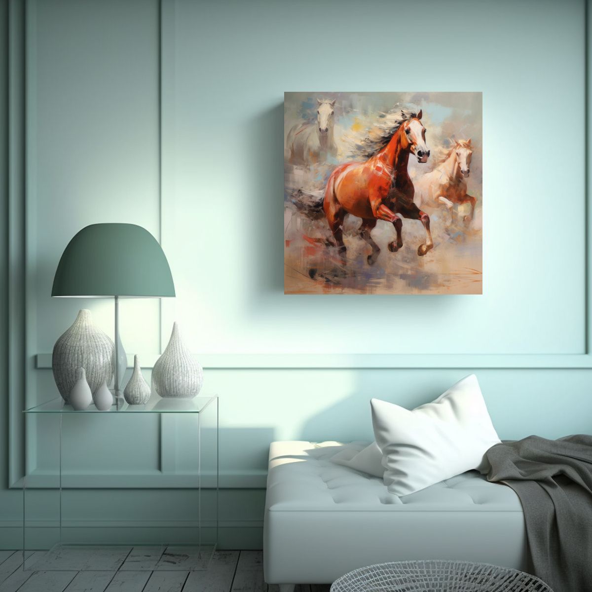GENERICO - Cuadros De Decoración Con Lienzos De Tela 100x100 Cm