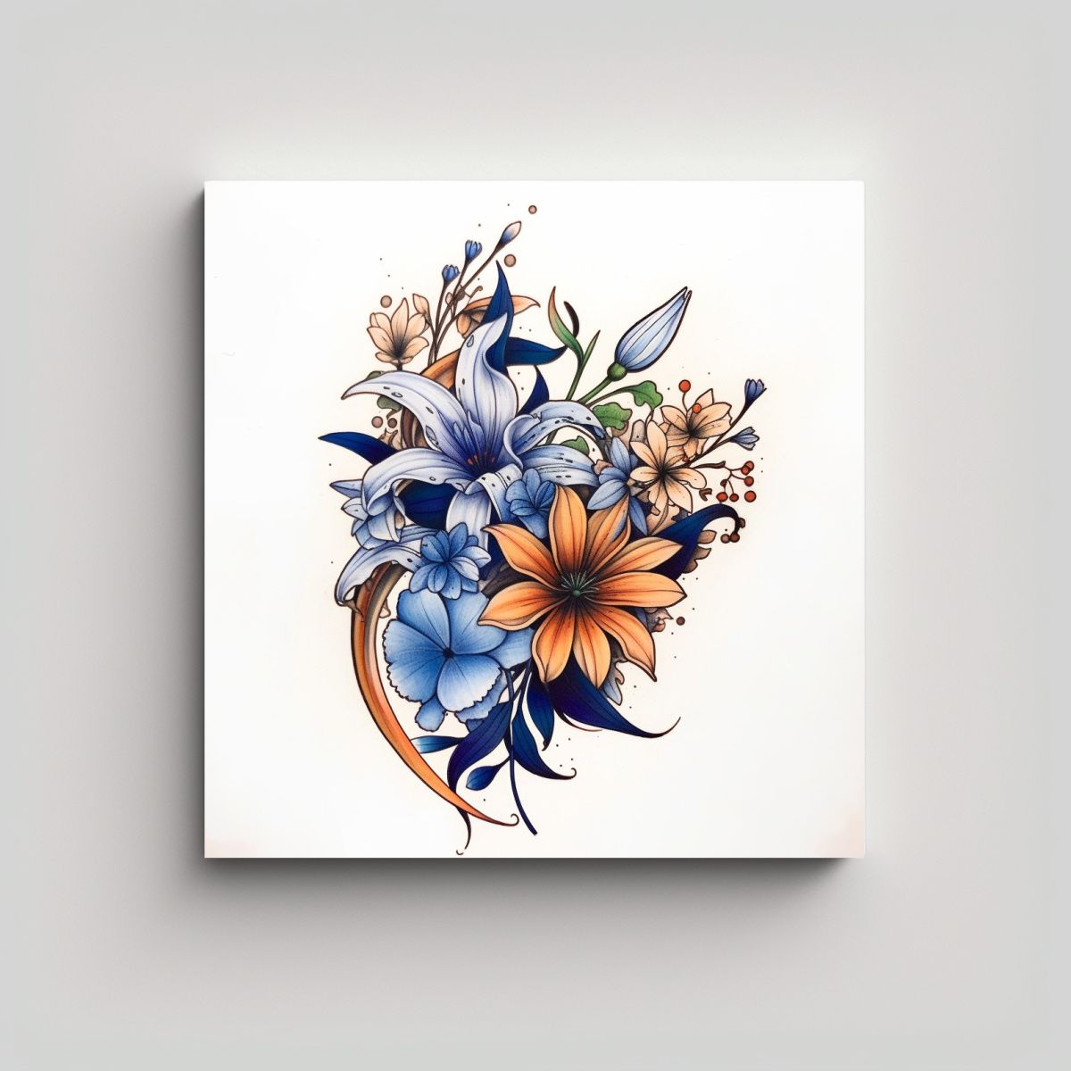 GENERICO - Bastidor De Inspiración Calma Con Estilo 100x100 Cm