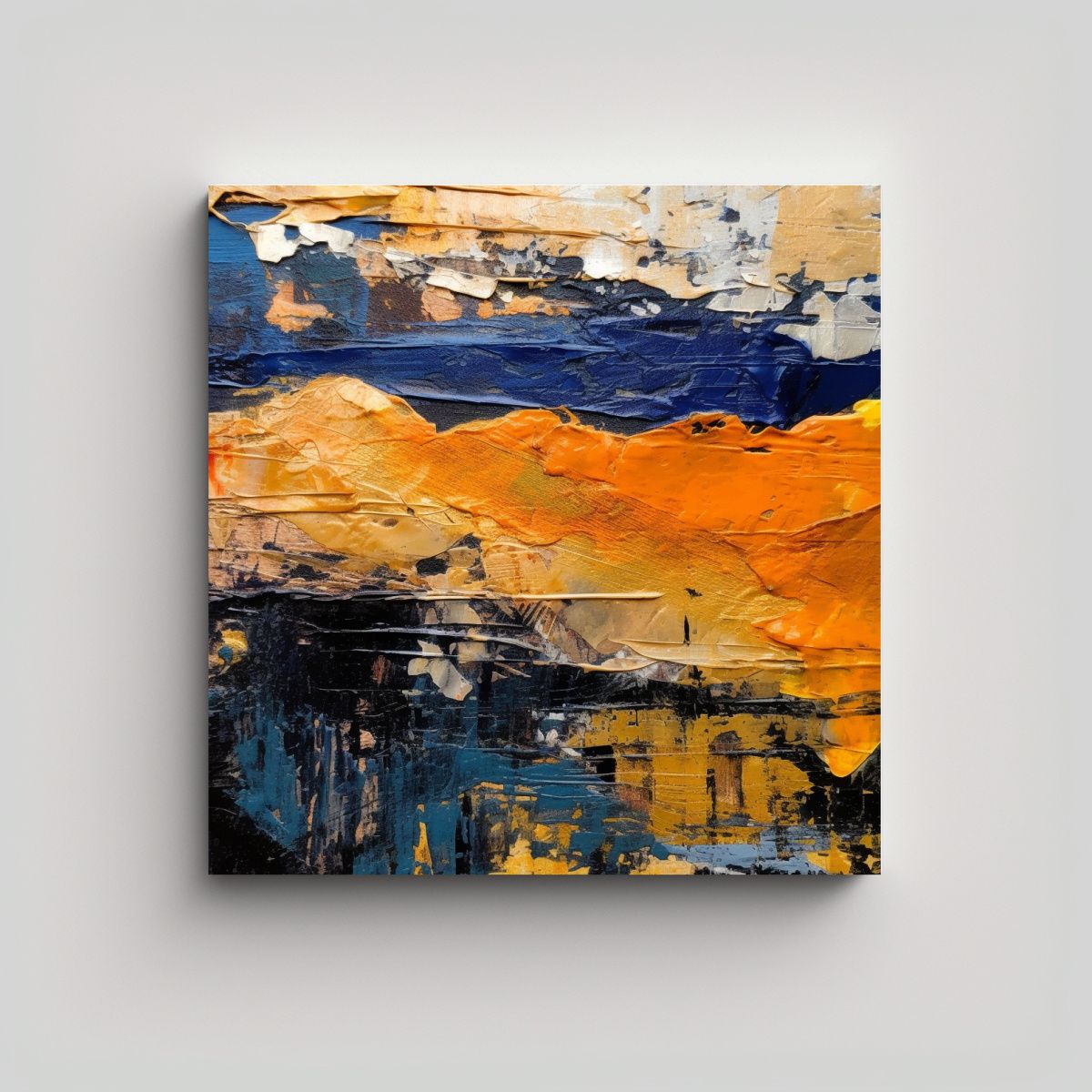 GENERICO - Cuadro Tela Estilo Galería Fusión Fotografía 100x100 Cm