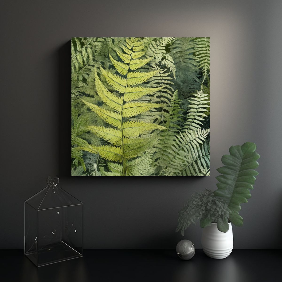 GENERICO - Arte Pintado A Mano En Estilo Galería Cuadros 100x100 Cm