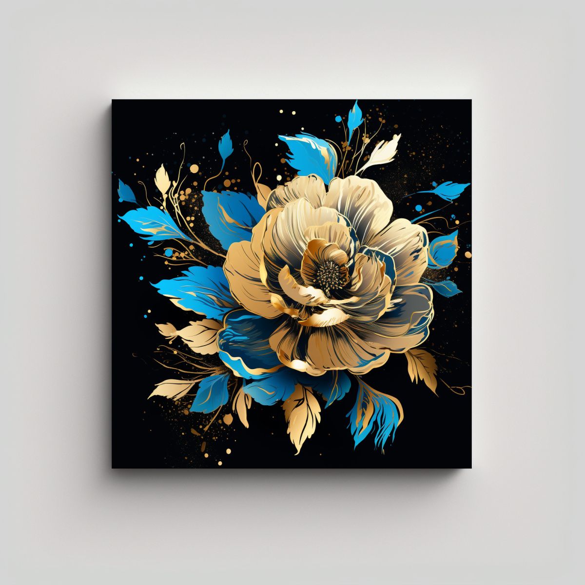 GENERICO - Cuadro Estilo Galería En Lienzo Con Ambiente 100x100 Cm