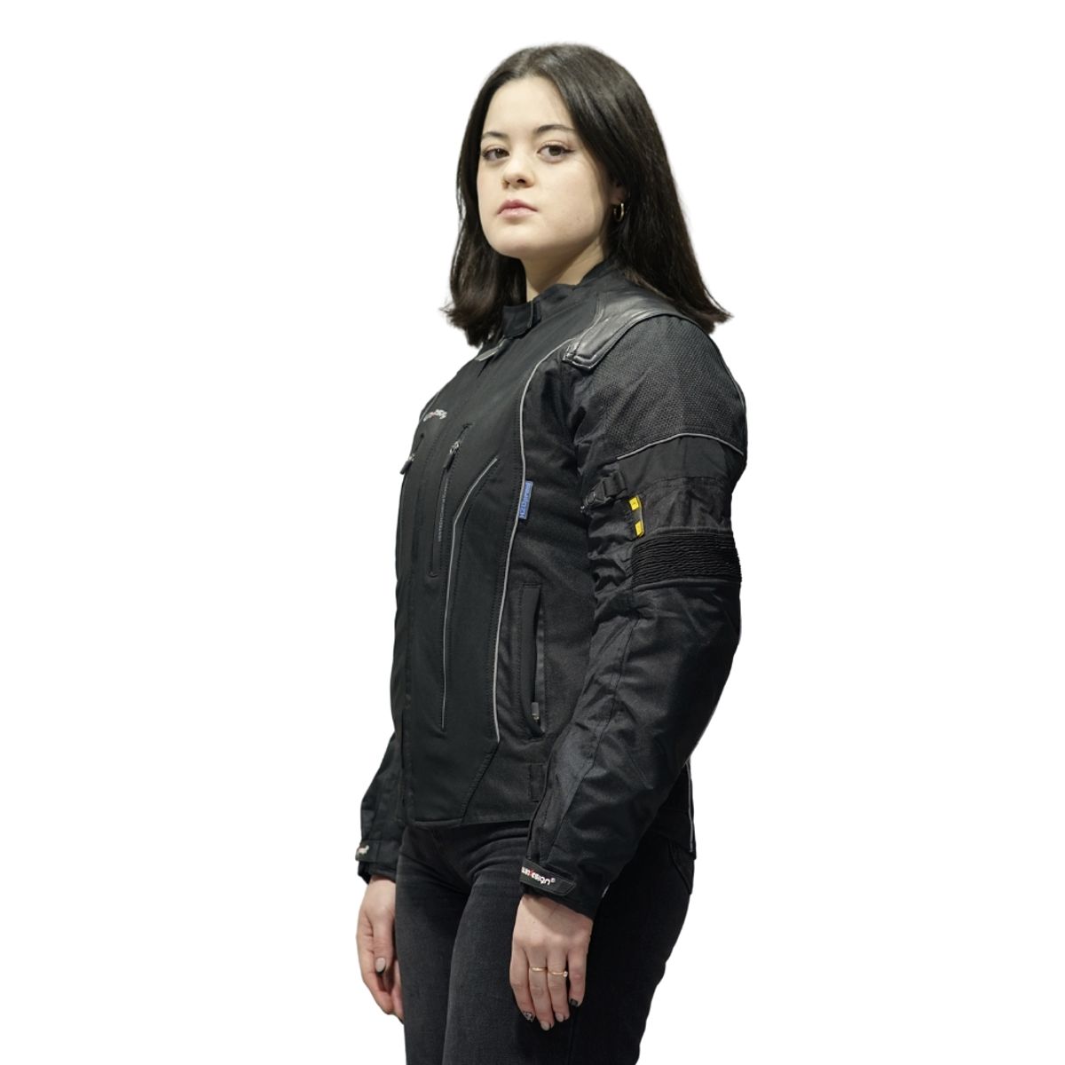 WINDESIGN - Chaqueta Moto mujer Femenina