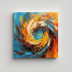 GENERICO - Cuadro Abstracto Inspiración Comedor Una 100x100 Cm