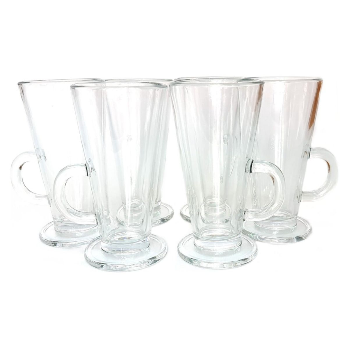 GENERICO - Set De Tazas De Vidrio Para Café 6 Pzas